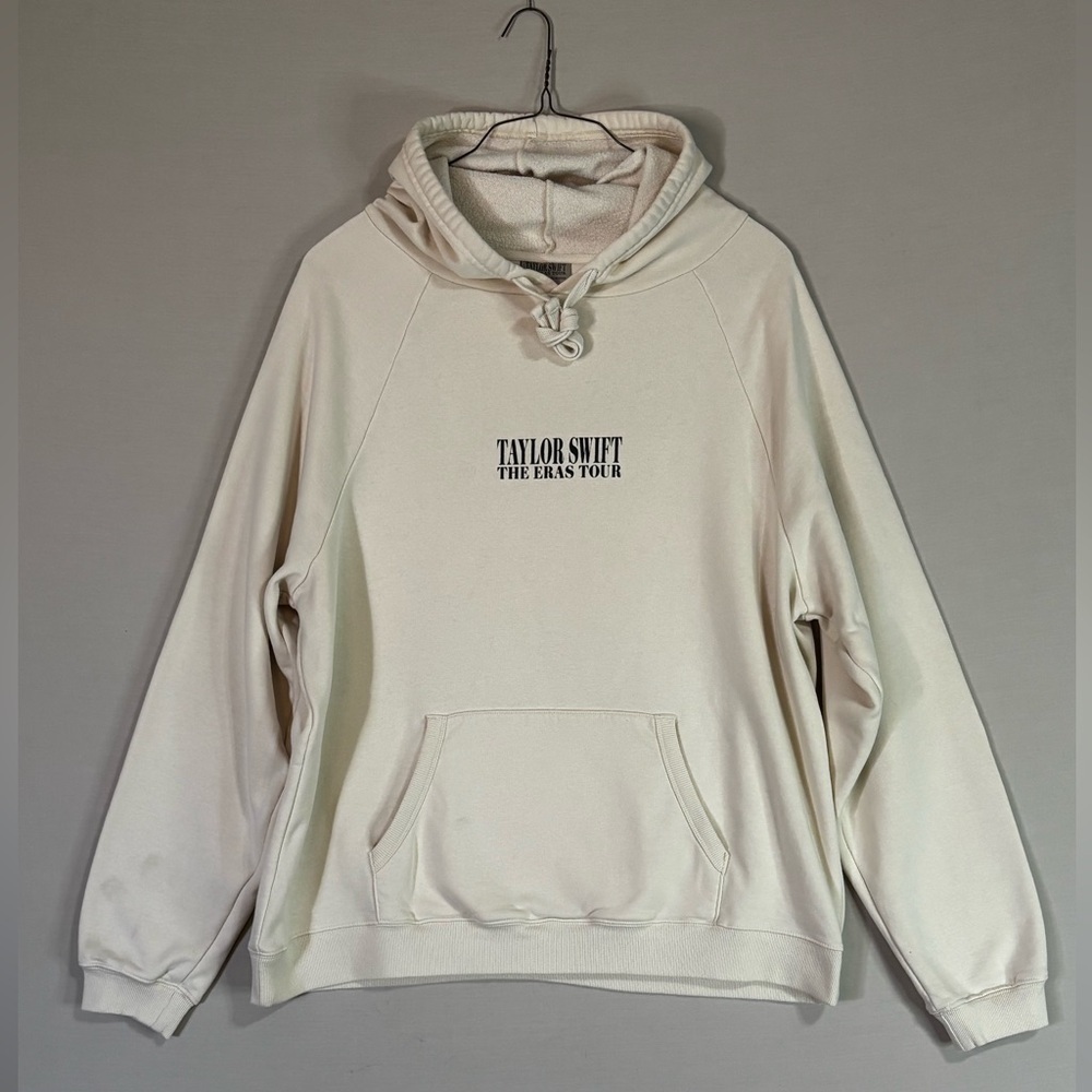 Taylor Swift Eras Tour Hoodie 2XL Cream Graphic Merch Oversized